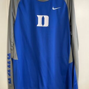 Nike Blue and Gray Long Sleeve Shirt